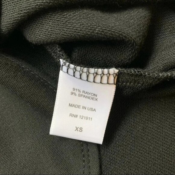 LNA Cardiff Dress Cut out High Low Hem T-Shirt Asymmetrical hem Black Size XS - Picture 15 of 16